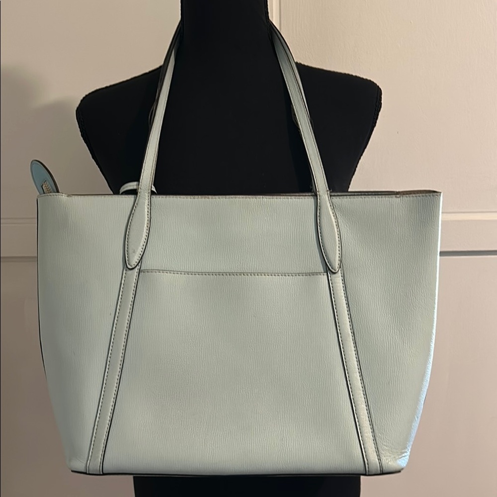 Kate Spade Light Blue/Teal Tote Bag with Structured Design - Picture 3 of 10